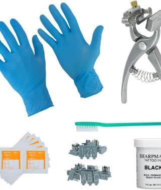 SHARPMARK Kit pince a tatouer petit modèle (5 x 7 mm)